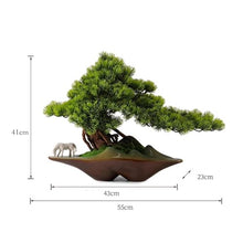 YXIANG56Q Fake Plants Simulation Welcome Pine Wigwam Decorative Ornaments Living Room Entrance Desktop Home Office Tea Room Bonsai Bonsai Tree