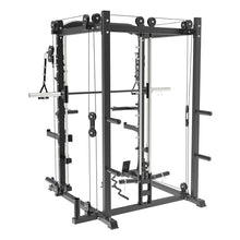 RitKeep Fitness PMAX-4550 Black Combo Smith Machine Training System Red Bench