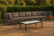 Meridian Furniture 376Grey-S180A Nizuc Collection Modern | Contemporary Outdoor Patio Modular Sofa