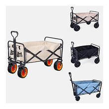 WAFEOGK High-Capacity Trailer Camping Storage Car Portable Folding Wagon Utility Outdoor Garden Cart(E)