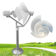 10W Micro Spiral Wind Turbine Generator, High-Efficiency DIY Breeze-Start Helical Generation Model Vertical Axis Wind Turbine Generator Model Permanent Magnet Power Model(5PCs)