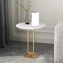 NRFJFOP Slate Small Side Corner Table Coffee Cabinet Sofa Living Room Balcony Nordic Round