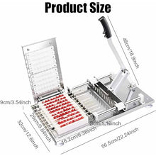 TsoLay Manual Mutton Kebab Machine, 10 Strings Stainless Steel BBQ Skewer String Making Machine with 2 Meat Mold Plate, Three Labor-Saving Design and High Efficiency, for Outdoor Picnic Camping