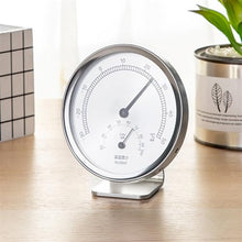 Metal Temperature and Humidity Meter Home Hanging Dual-use Office Temperature and Humidity Meter Dry Thermometer