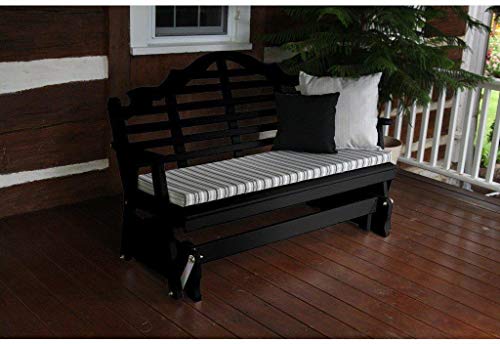 A & L Furniture Co. Yellow Pine 4' Marlboro Glider - Lead TIME to Ship 6 Weeks