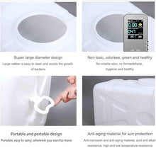 DIROVO Water Tank Plastic Rain Barrels Handle Design Large Diameter Easy Clean Environmental Protection and Hygiene Convenient Carry(200L)