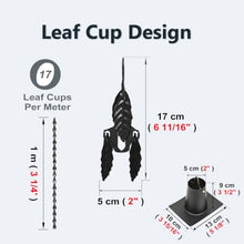 WAHHWF Leaf Rain Chain for Gutter Downspout, Adjustable Length