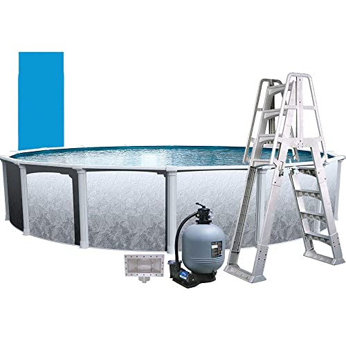In The Swim 24' Round Above Ground Swimming Pool - Weekender Plus Package