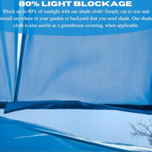 Farm Plastic Supply VBS 80% Blue Shade Cloth Mesh Fabric 12' x 275' Blue