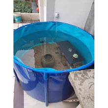 Rygcrud PVC Canvas Ponds with Frame, Standing Aquarium for Koi/Goldfish Holding Tank Above Ground Pool Water Storage Tank(2x0.8 m)