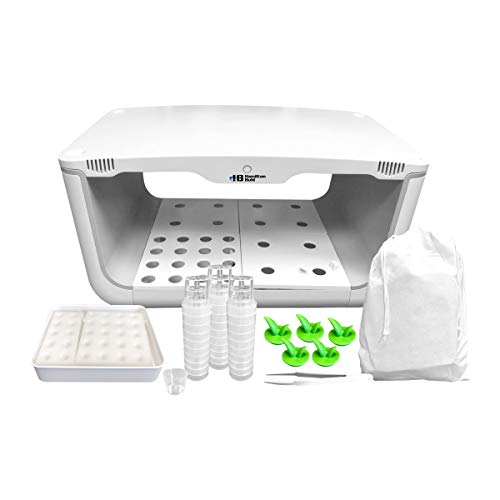 HamiltonBuhl HGLITE Next-Generation Hydroponic LED GrowLight for STEAM Education, 28 Planting Vacancy, Uses Hydroponics and Nutrient Solutions, Easy Set Day/Night Timer, Full Spectrum LED System