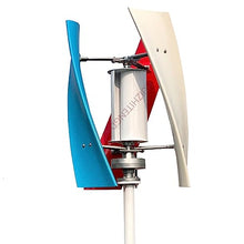 HUIZHITENGDA Vertical Wind Turbine Generator Kit,1000W 12V 24V 48V Alternator Wind Turbine Generator with MPPT Controller for Wind Power Systems(White),220v