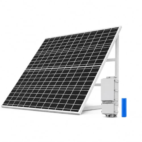 SECUPOE 120W Solar Panel Kit,Built-in 120Ah Battery,12V Outdoor Solar Power