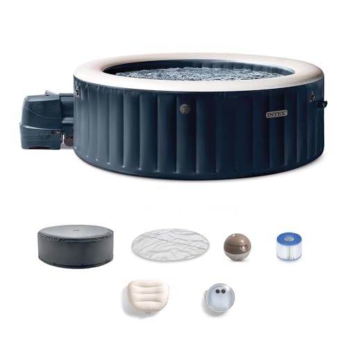 INTEX PureSpa 6 Person Inflatable Hot Tub with Energy-Efficient Spa Cover