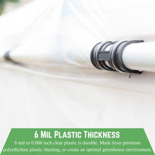 Farm Plastic Supply Clear Greenhouse Plastic Sheeting 6 Mil 54' x 75' UV Resistant
