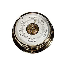 ZLyXZQG Glass Barometer,Outdoor Temperature Gauge,Traditional Barometer Features an Adjustable Pressure Change Indicator(15CM)