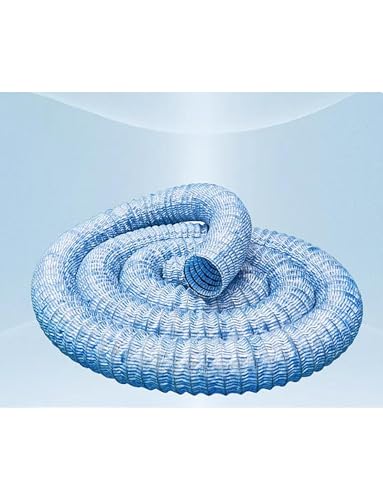 Blue Permeable Underground Drain Pipe Multiple Sizes(L 65.6ft x D 3.2in)(L 98.4ft x D 3.9in)