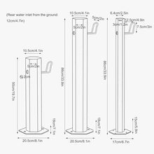 Freestanding Garden Water Column with Faucet, Decorative Water Feature Fountain Water Dispenser Hydrant, Freestanding Hose Stand with Faucet, for Irrigation (86 * 20.5Cm/33.9 * 8.1In)