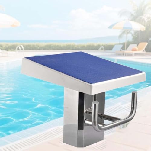 SHENGQION Diving Board Standard Pool Diving Platform, Swim Competition Training Jumping Diving Board, Stainless Pool One Step Diving Starting Block, for Swim Meets and Training(Upgrade)