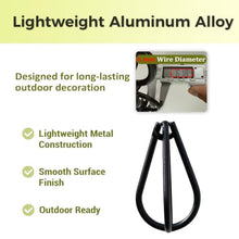 WAHHWF Teardrop Link Rain Chain for Gutters, Aluminum Alloy