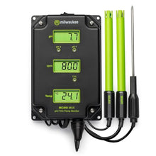Milwaukee Instruments MC810 MAX pH/TDS/Temperature Monitor, 0-12 pH Range, 0-1990 ppm TDS, 14-140°F