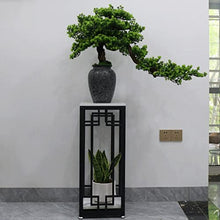 FAFACAI Small Bonsai 1 PC Welcome Pine Bonsai Desktop Decoration Living Room Home Dector Fake Tree Green Potted Plant Ornaments Scenery Fake Plant Greenery Decor for Desk (Color : E) (B)