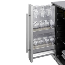 Summit 24-Inch 3.1 Cu. Ft. Shallow Depth Outdoor Compact Refrigerator W/Slide-Out Storage Compartment - BCR19924