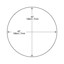 Dulles Glass 42" Round Patio Table Replacement Glass Top with Umbrella Hole, 1/4" Thick Clear Tempered Glass, Flat Polished Edge for Outdoor Dining Tables