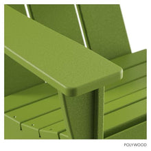 POLYWOOD Modern Adirondack Chair – All-Weather Outdoor Lawn Adirondack Chairs – HDPE, Fade-Resistant & Durable Outdoor Furniture – For Patio, Deck & Fire Pit Chairs – Lime