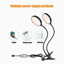 1-4 Heads LED Grow Light, Full Spectrum Clip Plant Growing Lamp, 5-Segment Dimming Mode, 3 Fill Light Conversion Modes, 4/8/12H Timer, Idea for Small Plant Light (Size : 2pcs) ()