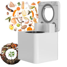 3.3L Smart Compost Bin Outdoor/Indoor, Odorless Intelligent LED Display, Turn Food Waste to Fertilizer for Garden, Food Waste Compost Machine,110V