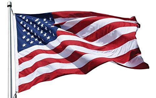 Eder Flag Endura-Nylon Flag with Vertical Stitching & Reinforced Corners White 15x25