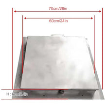 GJMDCMA Square Manhole Cover, Stainless Steel Lockable Drain Cover for Garden Pathway, Concrete Driveway, Sidewalk (60cm/24in) -, Weatherproof Design