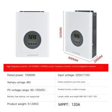 Power Inverter Solar PV 1Kw/3Kw/5Kw/10KW Off-Grid MPPT Controller Lithium Battery Pack 220V(UD12548AM(10000W 48V))