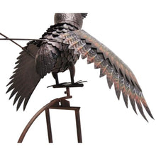 Esschert Staked Metal Giant Flying Owl Rocker, 84" H