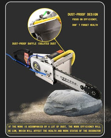 UYCVT Chain Saw Concrete Cutter,5800W Wall Chainsaw with Synchronized Water Pump,3 Chain,2 Guide Bar,Chainsaw Electric,Electric Chainsaw for Straight Line,Curved Line