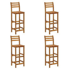 RJPLMFV 9 Piece Patio Bar Set Solid Acacia Wood