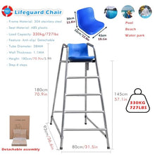 WLCGYD 2 Packs Lifeguard Chair for Above Ground Pool, 71 Inch High Life Guard Chair W/Comfortable Seat for Water Park/Beach/Poolside/Sunroom, Tall Adirondack Chair, Referee Ladder Stool