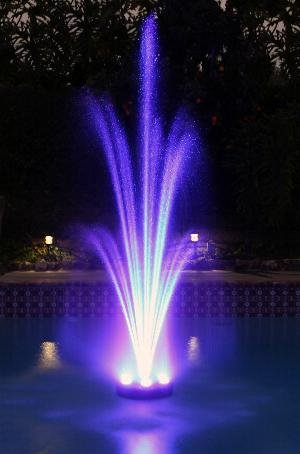 Wiedamark Ocean Mist 360 RGB LED Floating Fountain Pump & Light Ring with 66' Cords RGBW