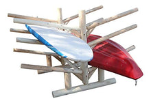 Log Kayak Rack 2 Canoe 2 Kayak 2 SUPS Rack Canyon Brown