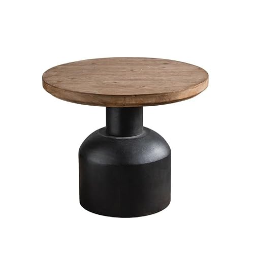 CHmrfvqtus Couch Side Table Vintage Distressed Sofa Side Table, Small Coffee for Guesthouse/Hotel Living Room, Round for Balcony, Bedside Furniture(A1568)