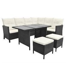 Xinxinxiang 4 Piece Outdoor Patio Furniture Set with Cushions Black
