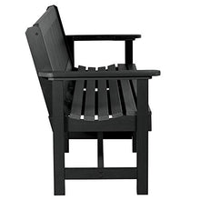 Sequoia Professional Commercial Grade Exeter 6 Foot Garden Bench Black