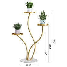 MIIKHI plant standPlant Stand 4/3 Tier Iron Craft Plant Shelves Flower Pot Holder Garden Shelf Display Stand Succulent Home Balcony Modern Decoration Flower Stand (Gold Einheitsgr??e)