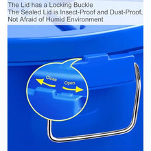 TRUNXUCL Rain Collection Barrel with Stand Water Storage with Casters Plastic Barrel with Lid Water Drum 12/17/24/32 Gallon(White,55x68cm/22x27in)
