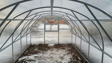 Greenhouse Baltic LT 9ft X 24ft (3x8m) with 4mm Polycarbonate Cover with 2 Doors + 2 hatches with Automatic Opener