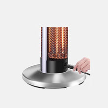 UGD8TQR Patio Heater Table Patio Heater Waterproof Home Tempered Glass Electric Heater for Outdoor Indoor Black