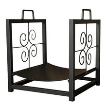 WXPWAMZ Small Firewood Rack With Handles, Indoor & Outdoor Log Holder, Wrought Iron Wood Stacker