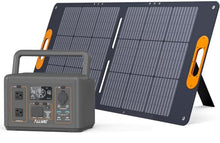 ALLWEI 500W Solar Generator with 100W Solar Panel, 512Wh LiFePO4 Battery