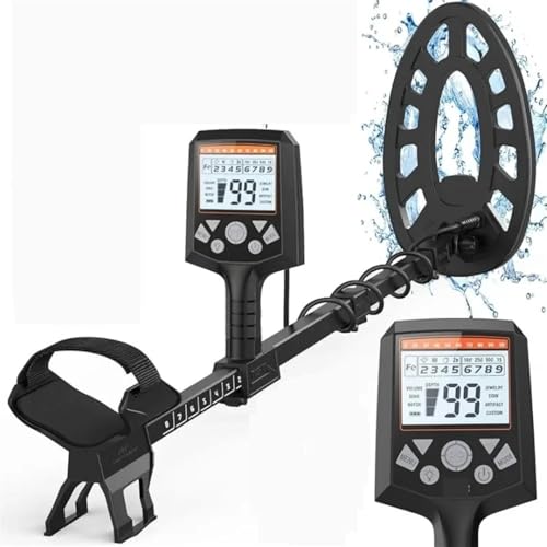 Metal Detectors Metal Detector 10 Sensitivity 6 Professional Modes 12" Waterproof Coil 9 Type Target Metals Gold Detector High Precision